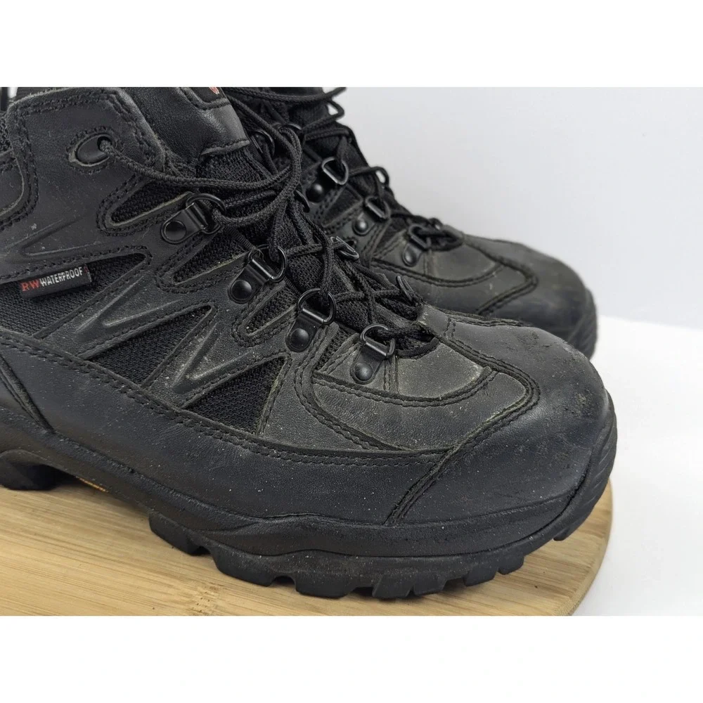 Red Wing Boots Steel Toe Mens 11 Black Hike RW Waterproof Shoes 5